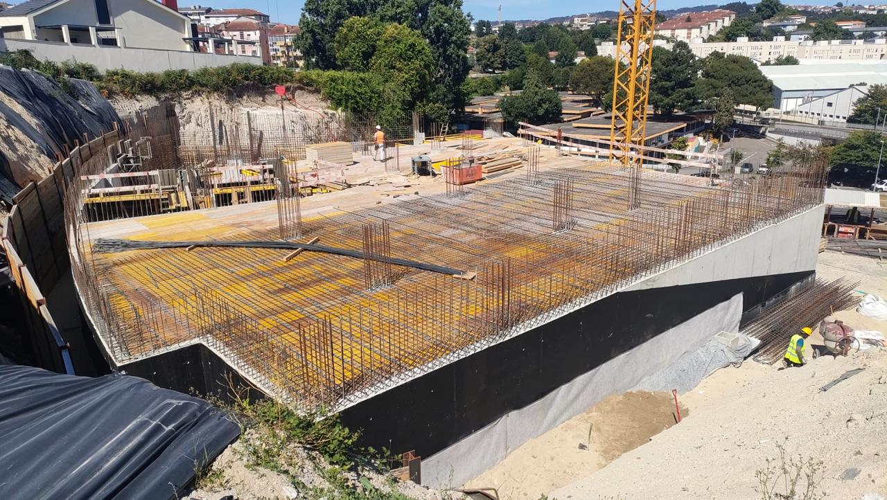 Obra de Bouça Ribas em junho de 2026 — fundações e estruturas